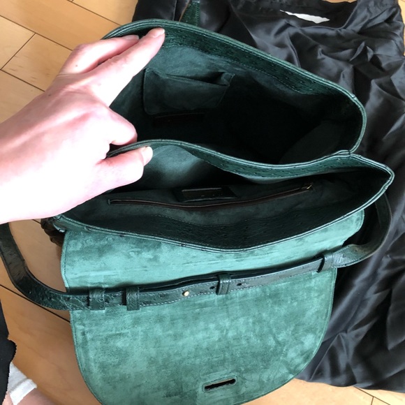 YSL Forrest green ostrich opium bag - Picture 6 of 8